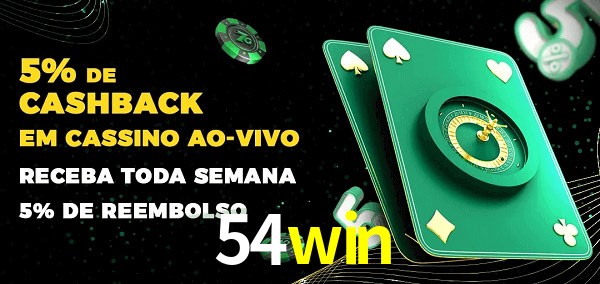 Promoções do cassino ao Vivo 54win